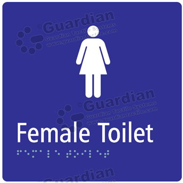 Female Toilet in Blue (180x180) [GBS-03FT-BL]