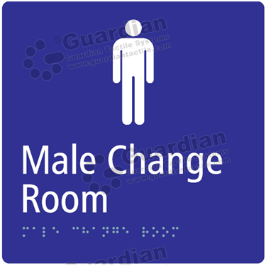 Male Change Room in Blue (180x180) [GBS-03MCR-BL]