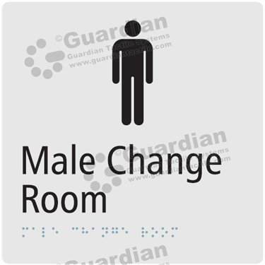 Male Change Room in Silver (180x180) [GBS-03MCR-SV]