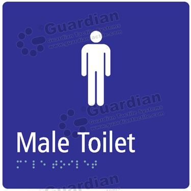 Male Toilet in Blue (180x180) [GBS-03MT-BL]