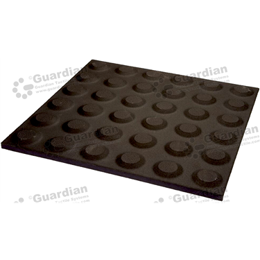 Warning Integrated Ceramic Tactile 300x300mm - Black (Box of 11) [GTI-01CMW-3BK]