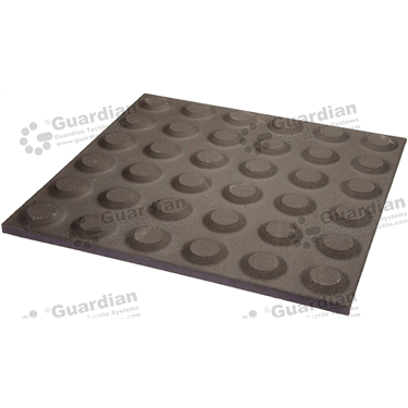 Warning Integrated Ceramic Tactile 300x300mm - Charcoal (Box of 11) [GTI-01CMW-3CH]