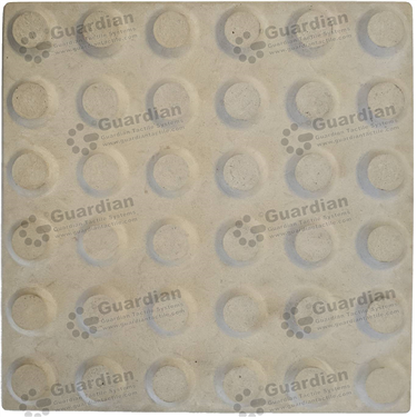 Warning Integrated Concrete Tactile 300x300x40mm - Smooth Ivory [GTI-01CW-34SIV]