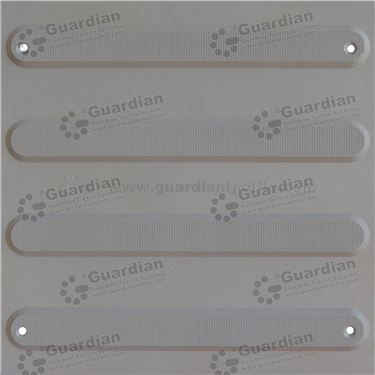 Directional Integrated TPU Tactile (300x300 Mechanically Fixed) - Medium Grey [GTS3DSF-MG]