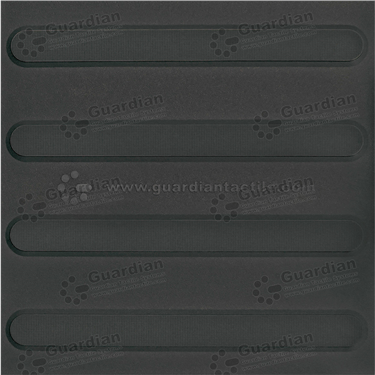 Directional Integrated TPU Tactile (300x300 Adhesive Fixed) - Black [GTS3D-BK]
