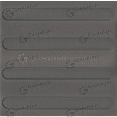 Directional Integrated TPU Tactile (300x300 Adhesive Fixed) - Medium Grey [GTS3D-MG]