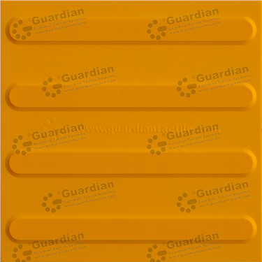 Directional Integrated TPU Tactile (300x300 Adhesive Fixed) - Yellow [GTS3D-YL]