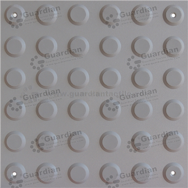 Warning Integrated TPU Tactile (300x300 Mechanically Fixed) - Medium Grey [GTS3WSF-MG]