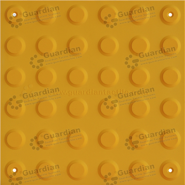 Warning Integrated TPU Tactile (300x300 Mechanically Fixed) - Yellow [GTS3WSF-YL]