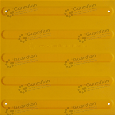 Directional Integrated TPU Tactile (400x400 Mechanically Fixed) - Yellow [GTS4DSF-YL]