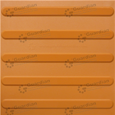 Directional Integrated TPU Tactile (400x400 Adhesive Fixed) - Terracotta [GTS4D-TR]