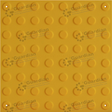 Warning Integrated TPU Tactile (400x400 Mechanically Fixed) - Yellow [GTS4WSF-YL]