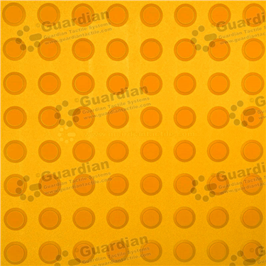 Warning Integrated TPU Tactile (400x400 Adhesive Fixed) - Yellow [GTS4W-YL]
